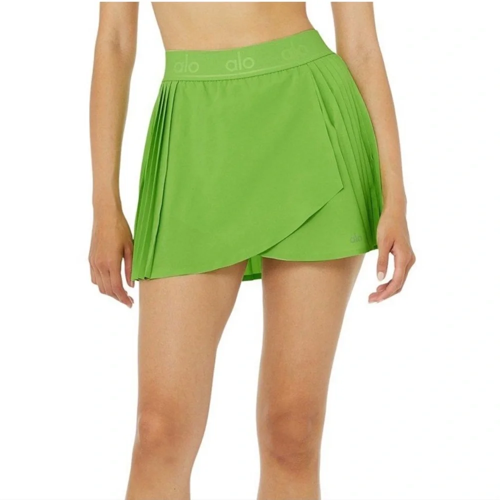 ALO Green Aces Tennis Skirt 🎾